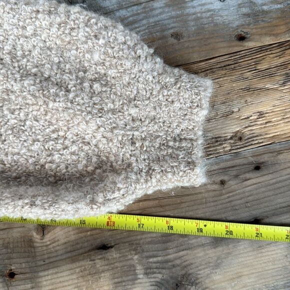 Reformation Alpaca Linen Blend Ambrose Bouclé Sweater in Ginger Medium - Picture 7 of 9